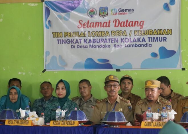 Lomba Desa Tingkat Kabupaten Kolaka Timur, Tim Penilai Langsung Tinjau Lokasi