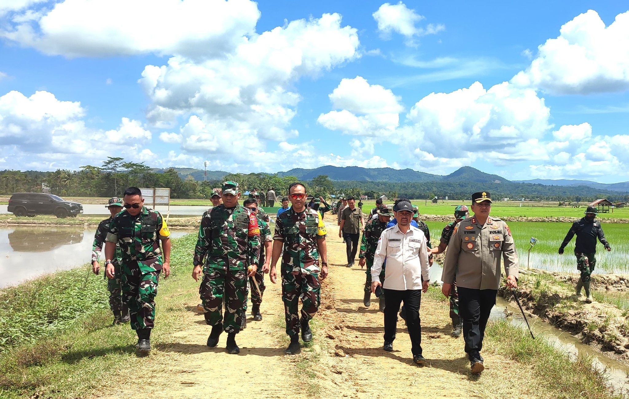 Tim Wasev Kunjungi TMMD ke-121 T.A. 2024 di Atula