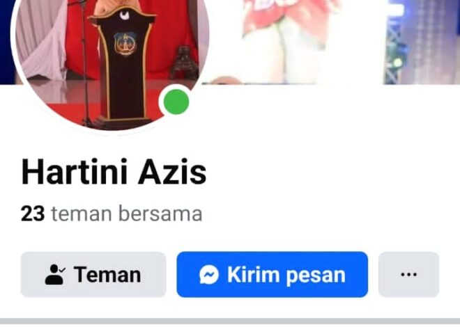 FB Atas Nama Hartini Azis Berulah, Kadis Kominfo: Itu Akun Palsu dan Hoax