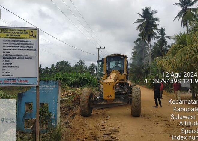 Pengaspalan Jalan Wunggoloko Dimulai