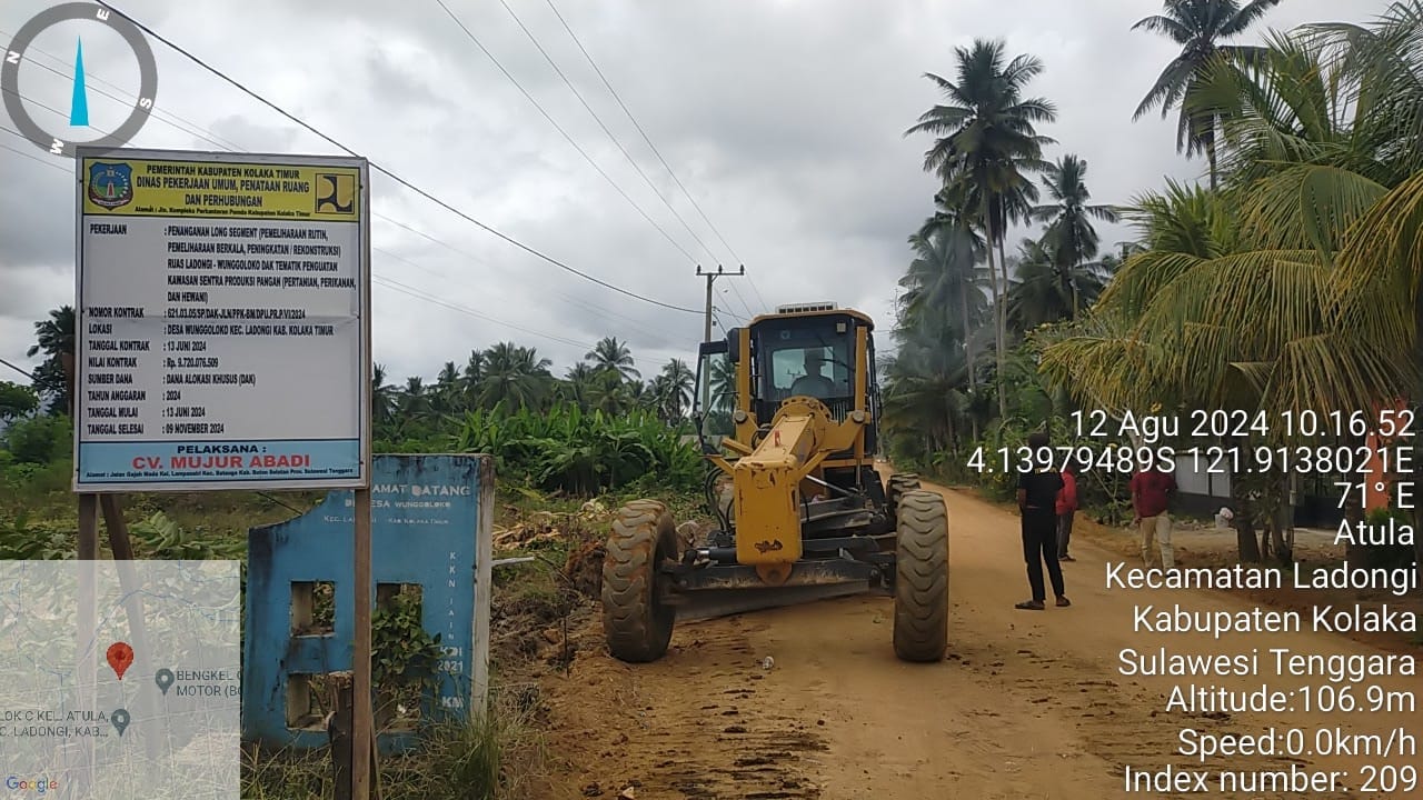 Pengaspalan Jalan Wunggoloko Dimulai