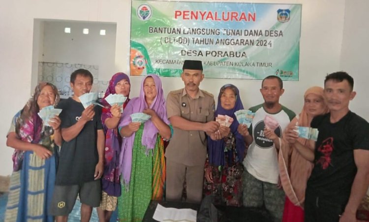 Ramadhan Yang Penuh Berkah, 39 KPM Di Desa Porabua Ueesi Terima BLT-DD