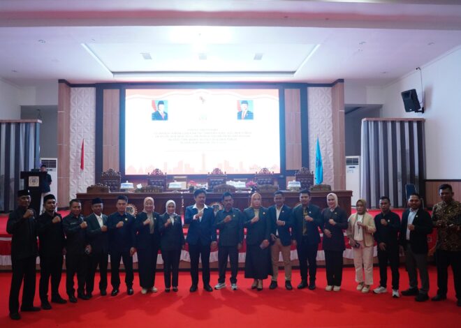 DPRD Koltim Paripurnakan Pengesahan Pengangkatan Bupati dan Wabup Terpilih