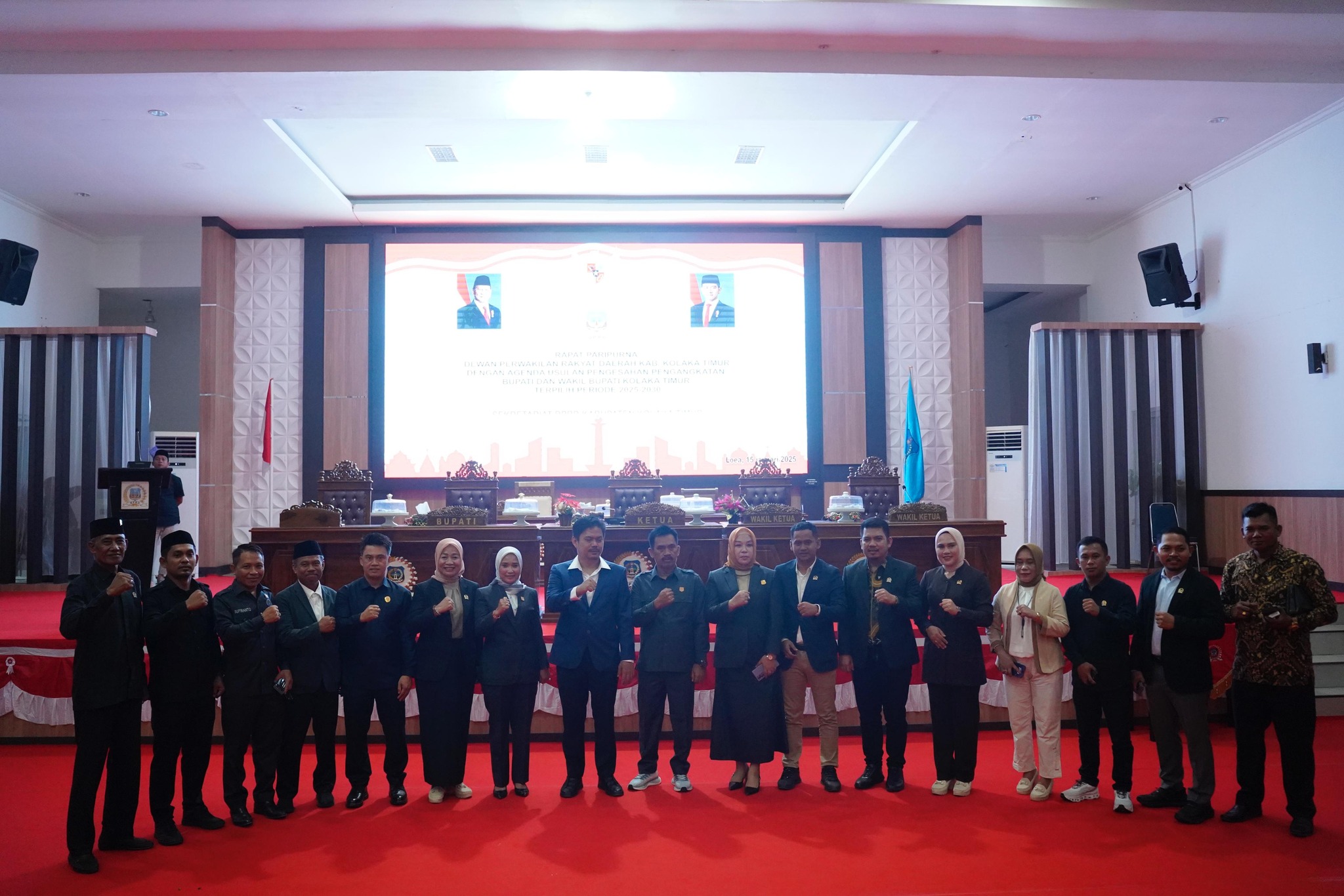 DPRD Koltim Paripurnakan Pengesahan Pengangkatan Bupati dan Wabup Terpilih