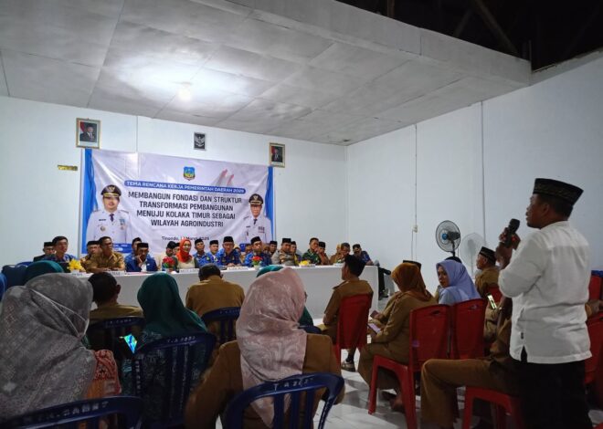 Wakil Bupati Koltim H. Yosep Sahaka Pimpin Musrenbang RKPD 2026 di Kecamatan Tinondo