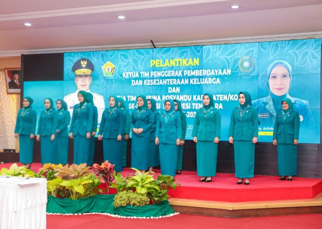 Hartini Azis Resmi Nahkodai PKK dan Pembina Posyandu Koltim Periode 2025-2030, Fokus Pemberdayaan Keluarga dan Kesehatan Masyarakat