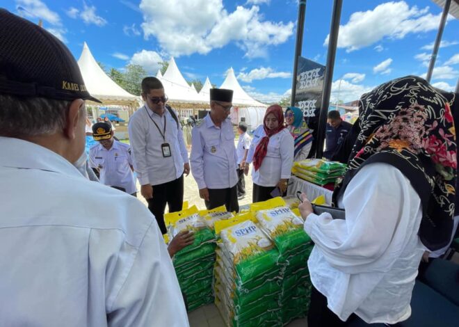 Pemerintah Provinsi Sulawesi Tenggara dan Kolaka Timur Gelar Gerakan Pangan Murah di Pusat UMKM Koltim