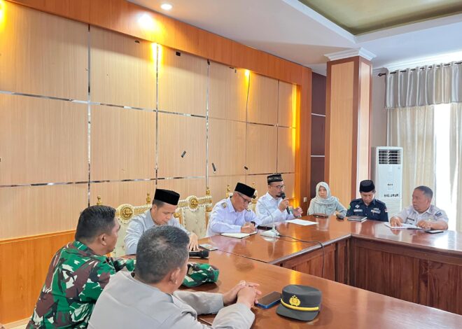 Wakil Bupati Kolaka Timur H. Yosep Sahaka, S.Pd., M.Pd Memimpin Rapat Koordinasi Persiapan STQ dan PHBI Kolaka Timur
