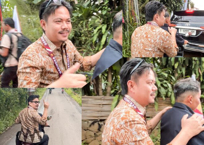 Hadiri Silaturahmi KIM di Hambalang Bogor, Bupati Kolaka Timur Abdul Azis Dibonceng Naik Ojek