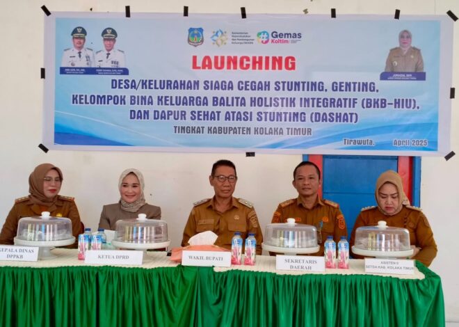 Launching Kelurahan dan Desa SIAGA (Siap Atasi dan Cegah) Stunting Tingkat Kabupaten Kolaka Timur Tahun 2025, Sinergi Bersama Atasi Stunting untuk Generasi Sehat