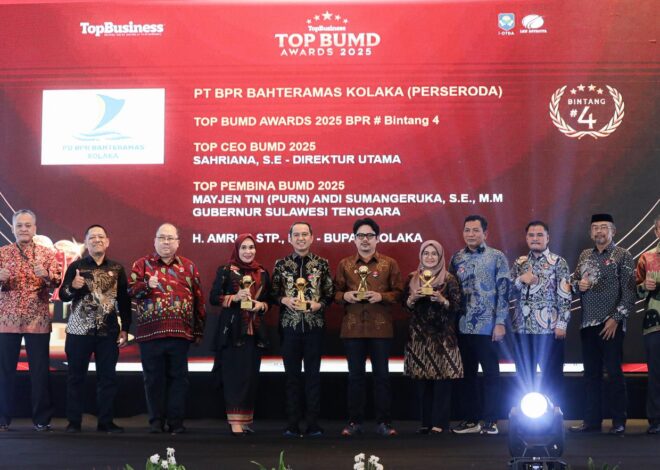 Bupati Koltim Raih TOP BUMD Awards 2025 Bintang 4