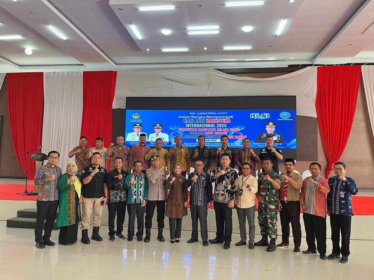 Peringati HANI 2025, Pemkab Koltim Bersama BNNK Konawe Gelar Donor Darah