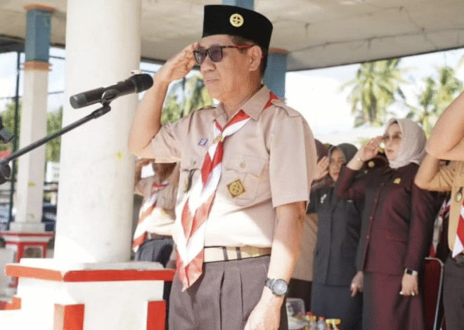 Plt. Bupati Kolaka Timur Pimpin Upacara Hari Pramuka ke-64: Ajak Pramuka Perkuat Ketahanan Bangsa